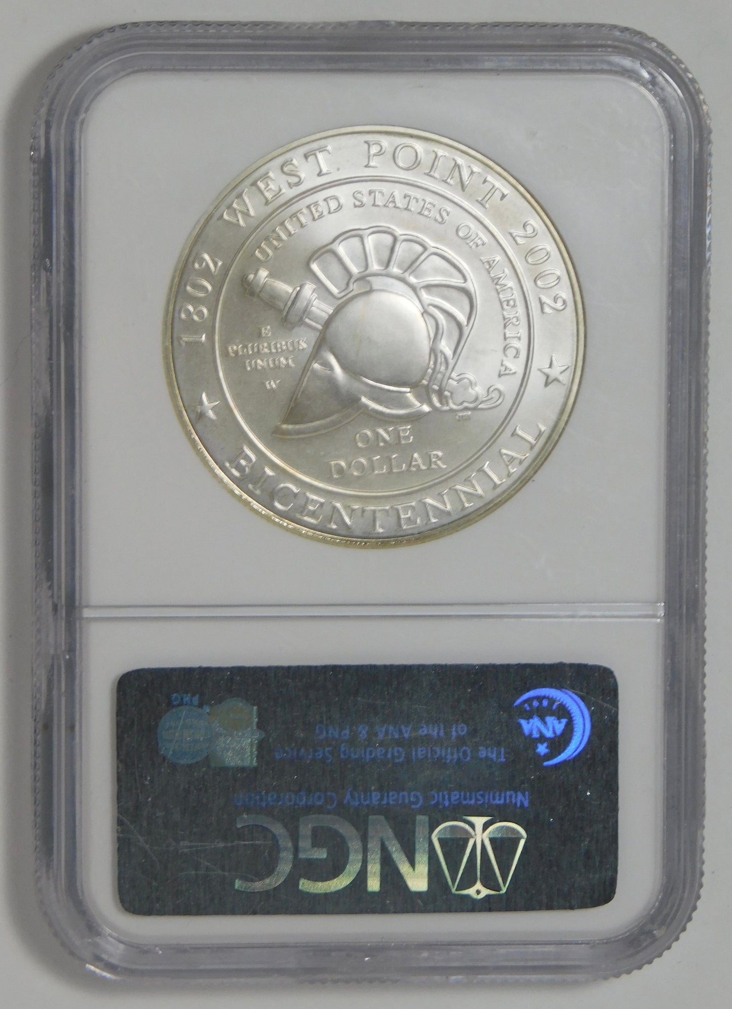 2002 W Commemorative "West Point" Silver Dollar NGC MS-70 & PF-70 Ultra Cameo