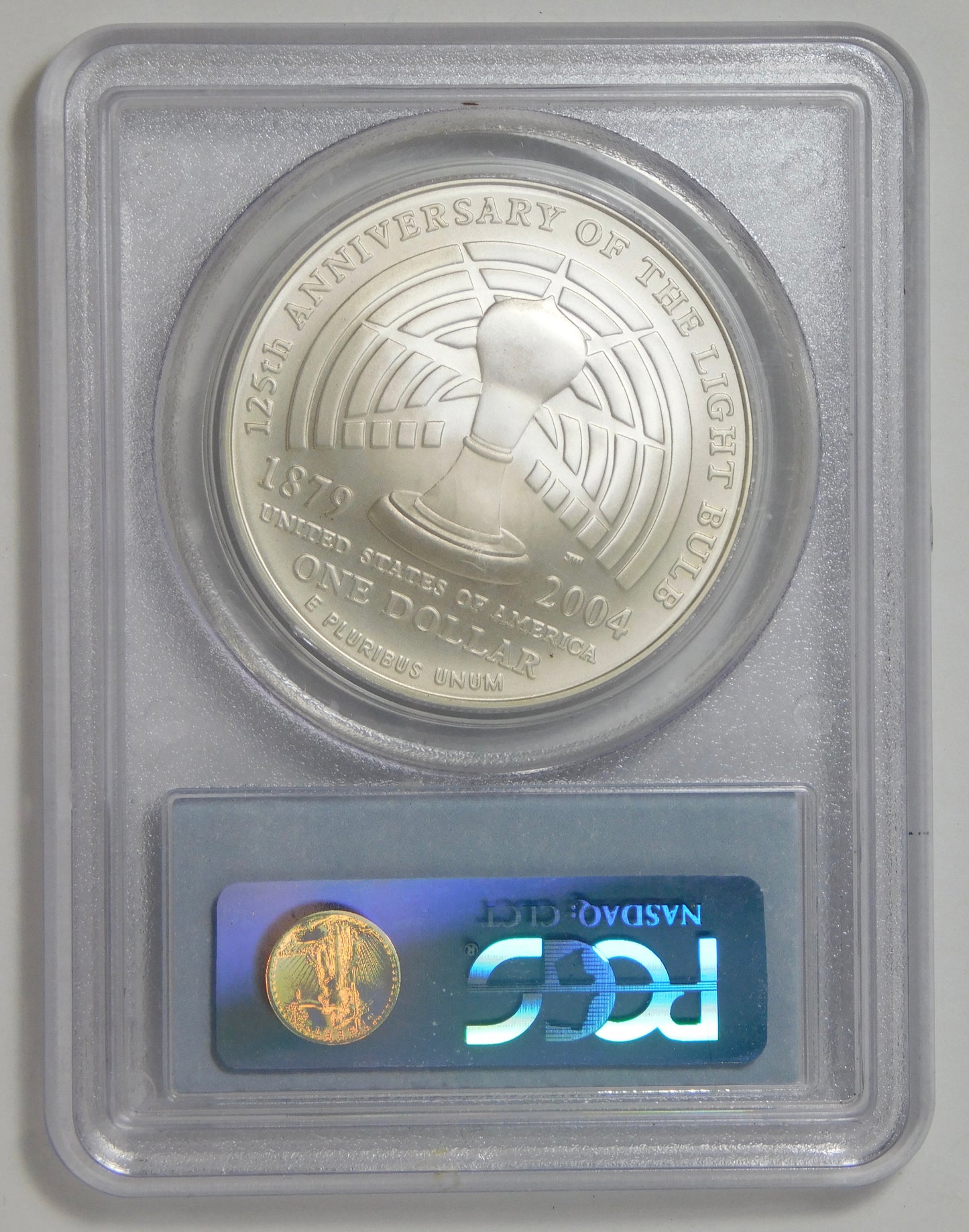 2004 P Commemorative "Thomas Edison" Silver Dollar TOP GRADE! PCGS MS70