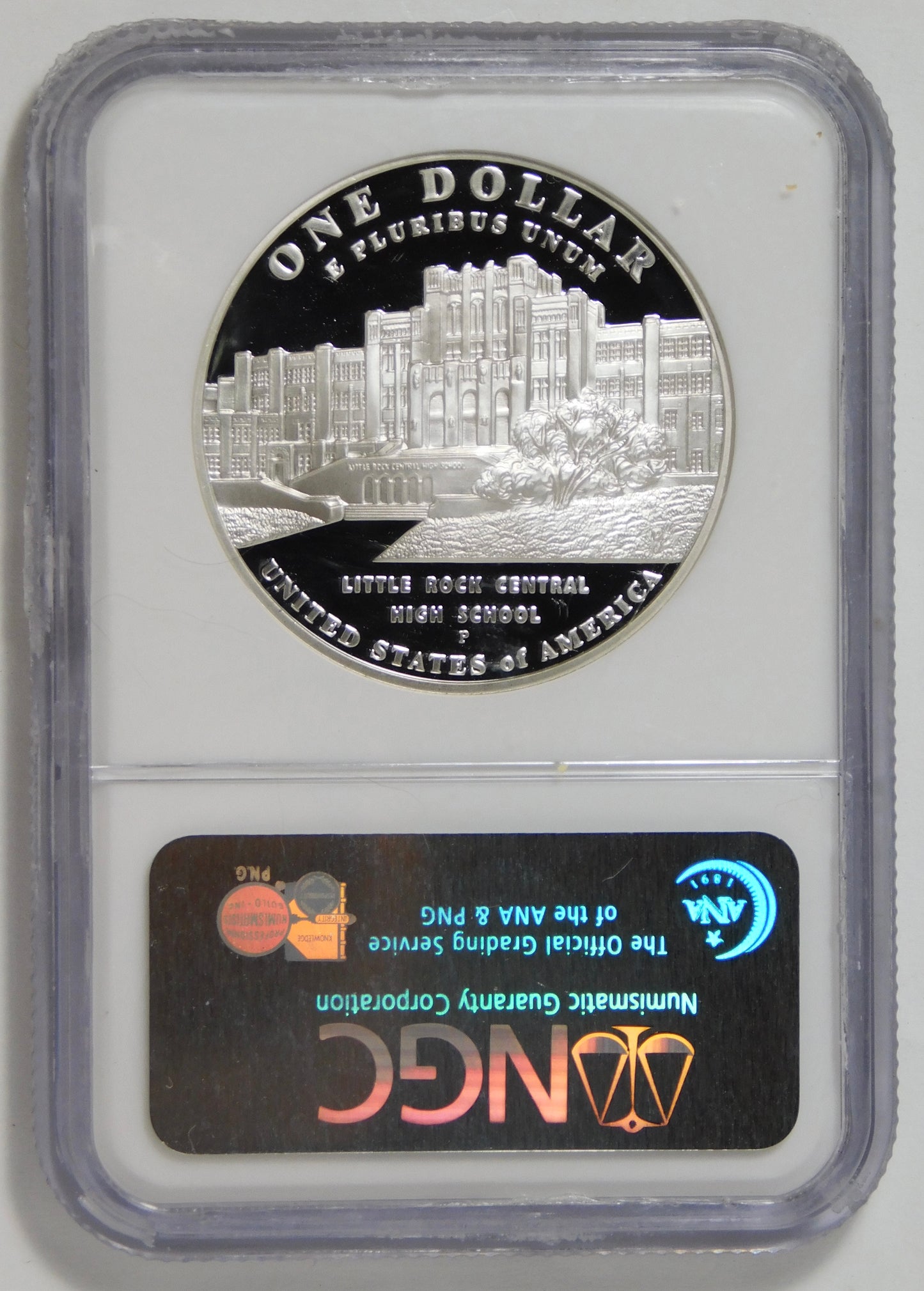 2007 P Commemorative "Little Rock School Desegregation" Silver Dollars PF70