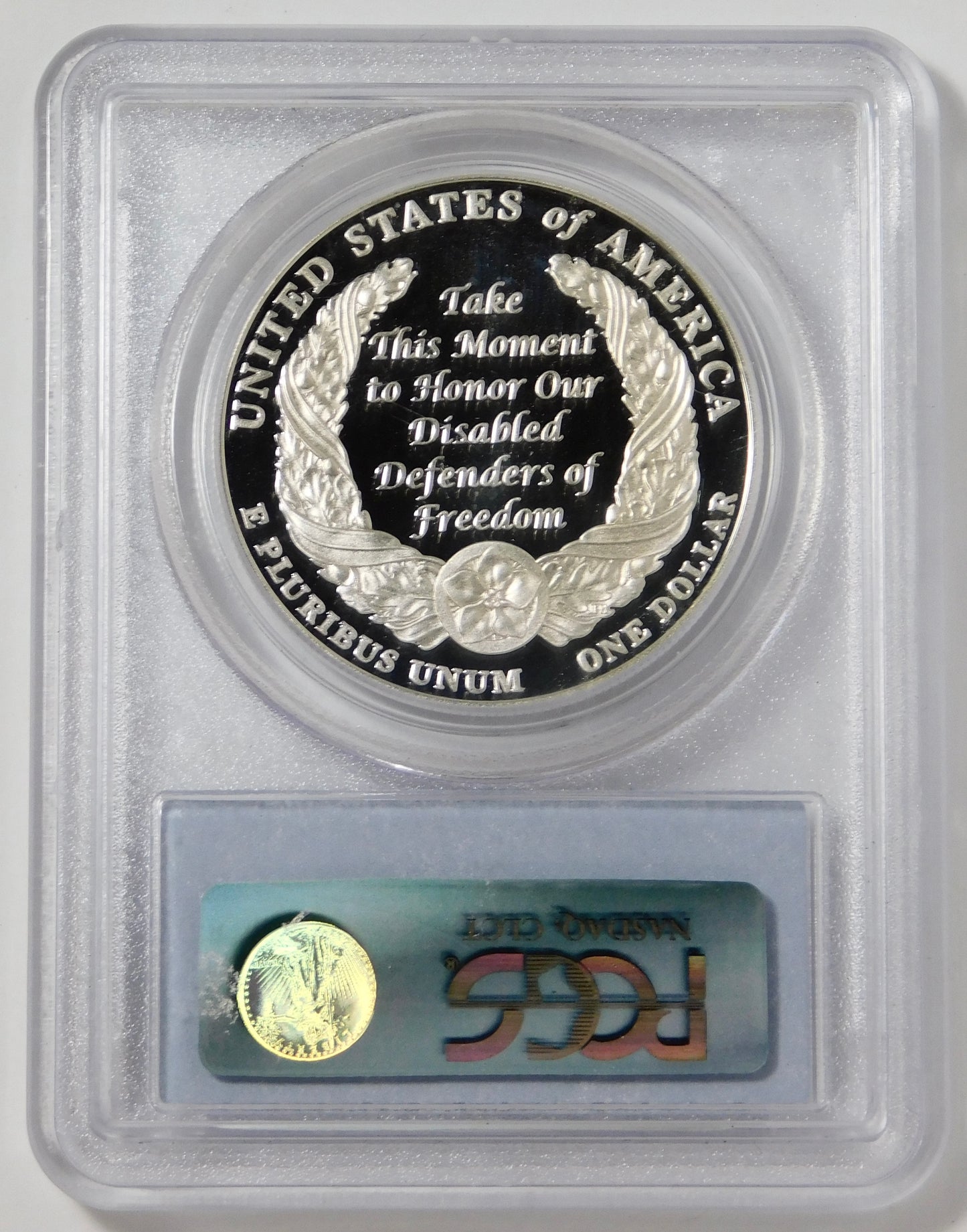 2010 W Commemorative "Disabled Veterans" Silver Dollar PCGS PR70 DCAM