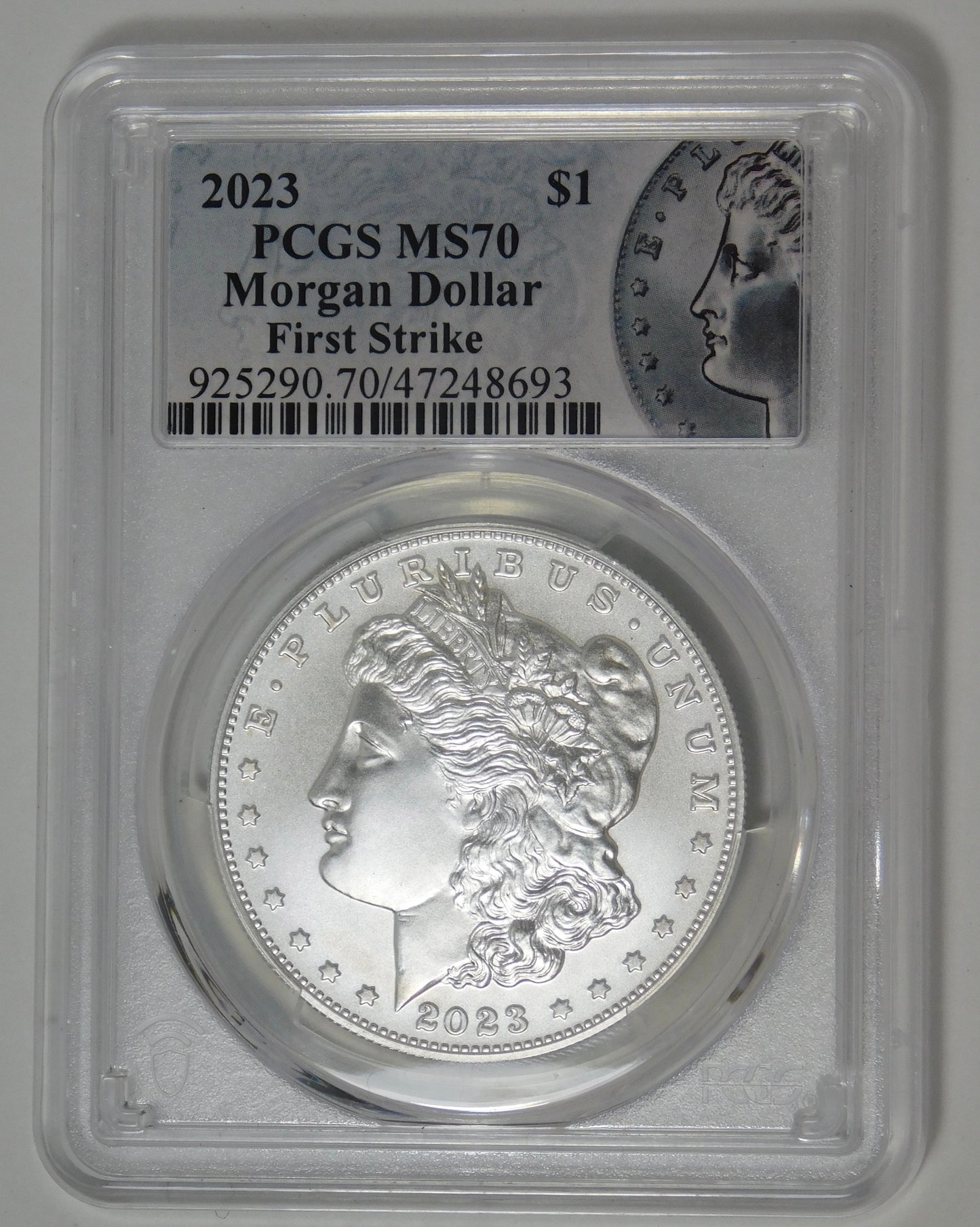 2023 Morgan Silver Dollar "First Strike" Top Grade! PCGS MS-70