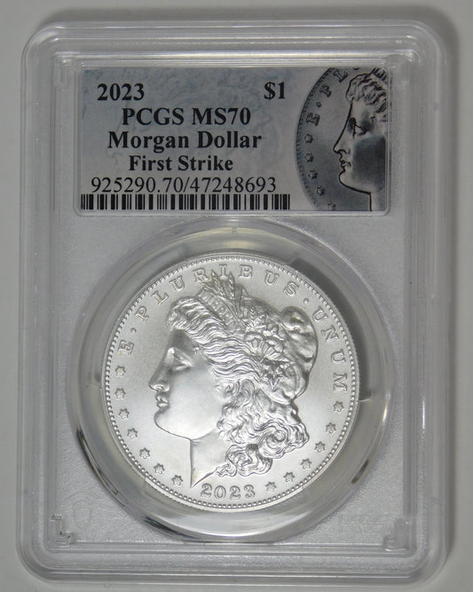 2023 Morgan Silver Dollar "First Strike" Top Grade! PCGS MS-70