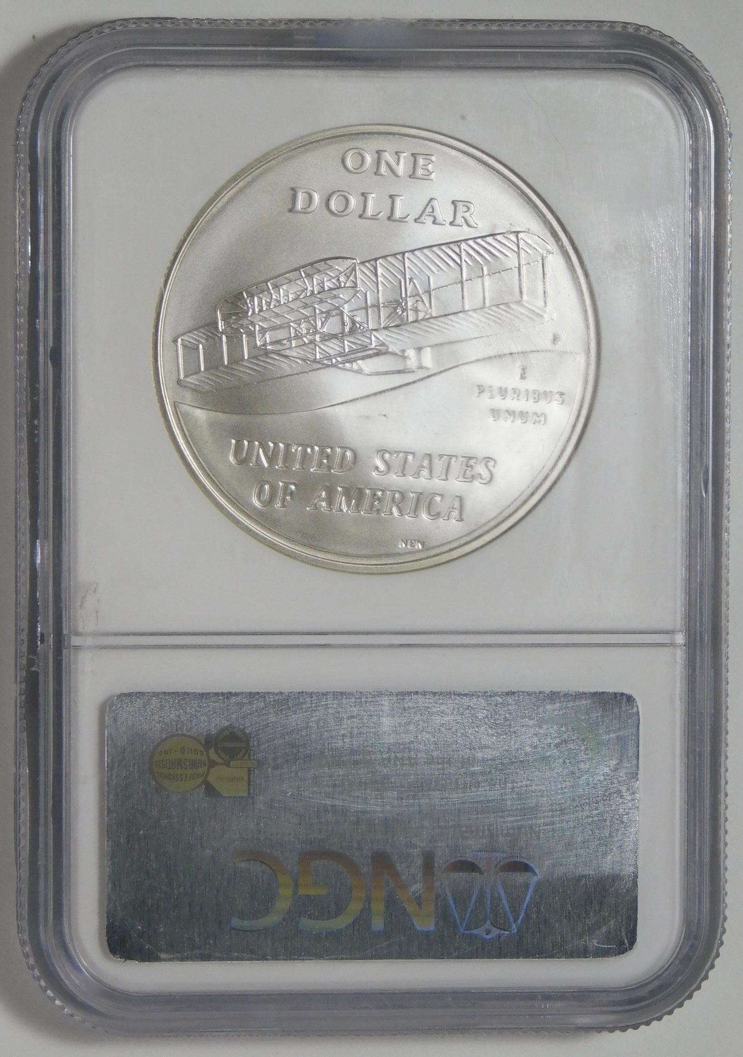 2003 P Commemorative "First Flight" Silver Dollar TOP GRADE! NGC MS70.