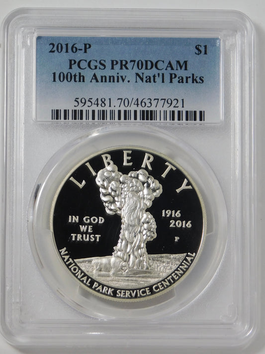2016-P Commemorative National Parks Silver Dollar TOP GRADE! PCGS PR-70DCAM