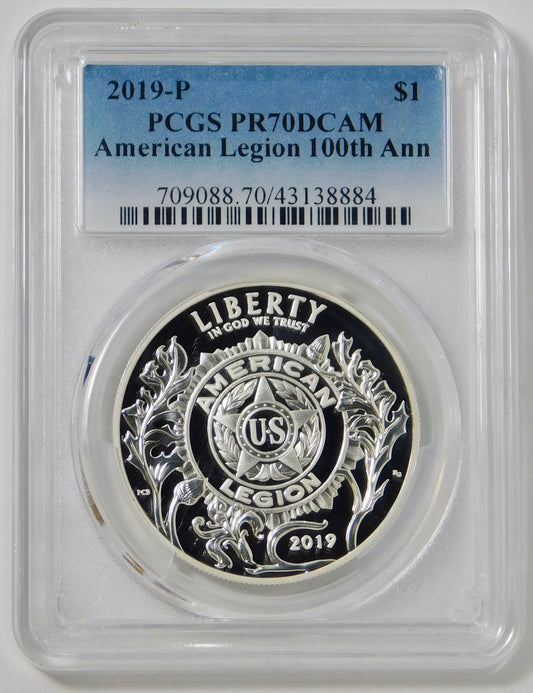 2019-P Commemorative "American Legion" 100th Anniv. PCGS PF70 DCAM