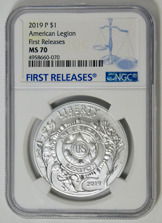 2019-P Commemorative "American Legion" 100th Anniv. NGC MS-70