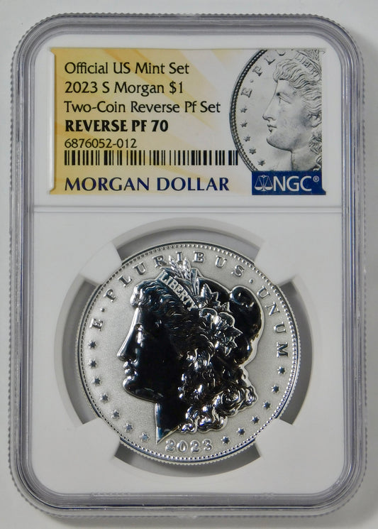 2023-S Morgan "Reverse Proof" Silver Dollar TOP GRADE! NGC Reverse Proof 70