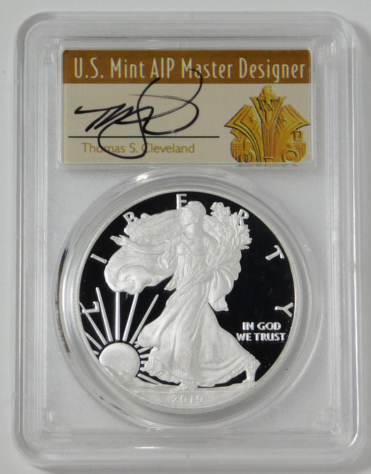 2019 W Silver Eagle "Master Designer Edition" PCGS PR70DCAM Cleveland Signed