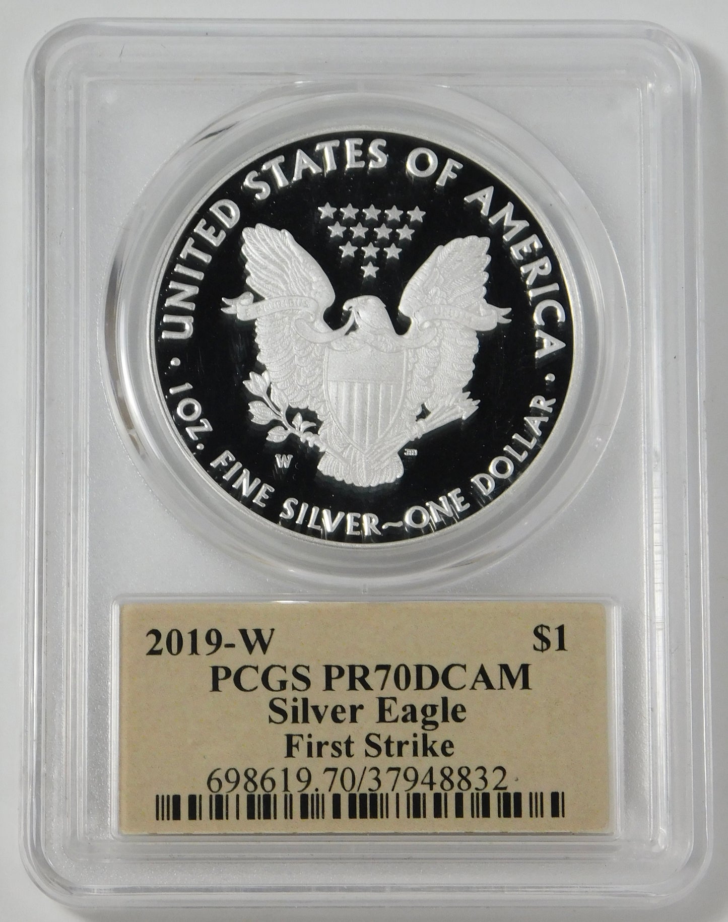 2019 W Silver Eagle "Master Designer Edition" PCGS PR70DCAM Cleveland Signed