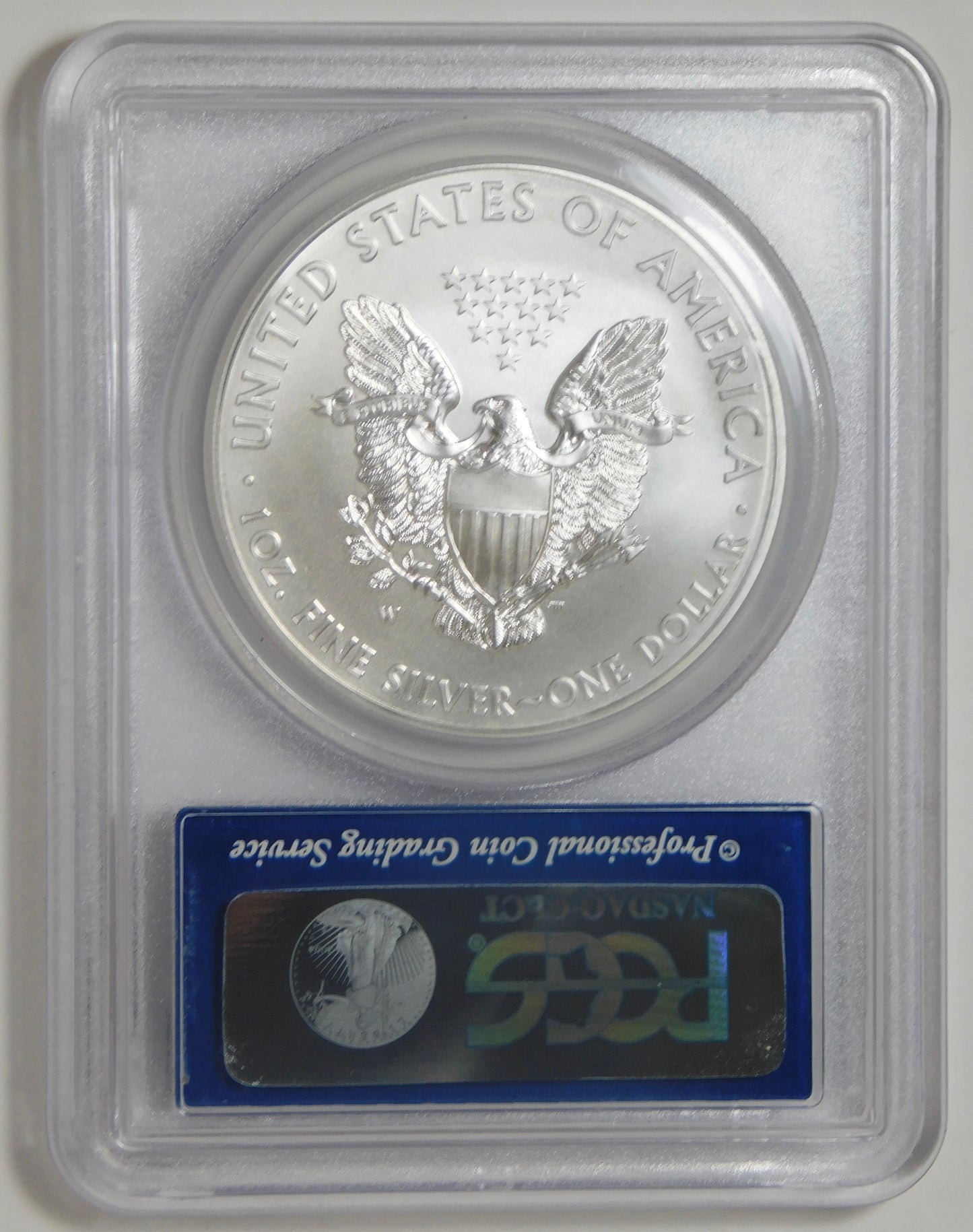 2013 W Burnished American Silver Eagle First Strike Top Grade! PCGS MS-70