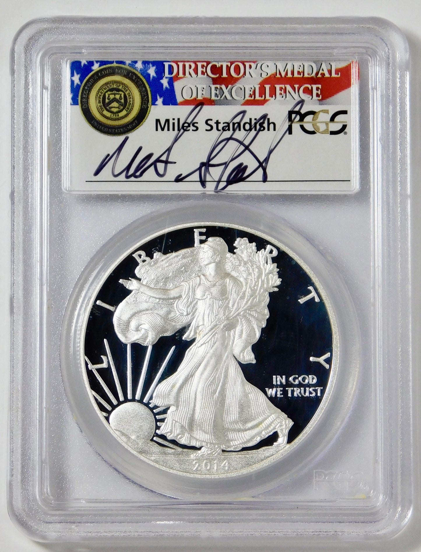 2014 W American Eagle Silver Dollar "Exceptional Cameo" PCGS PR70 DCAM