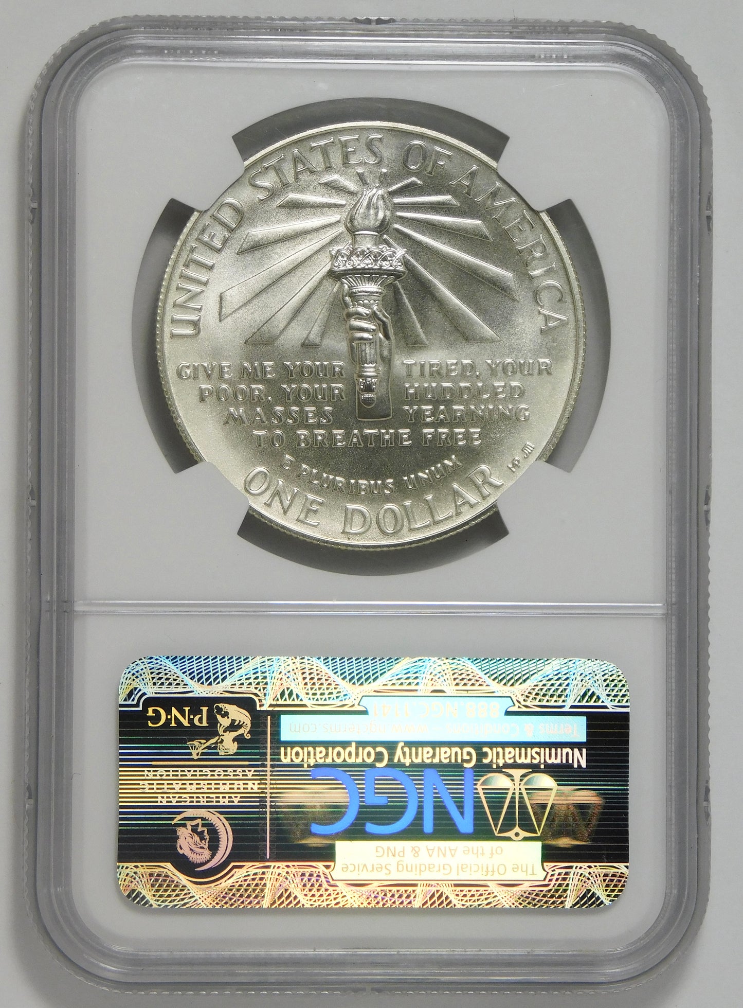 1986-P Commemorative Statue of Liberty Silver Dollar NGC MS70