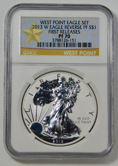 2013-W Silver Eagle Early Releases NGC Proof-70 UC (West Point Star Label)