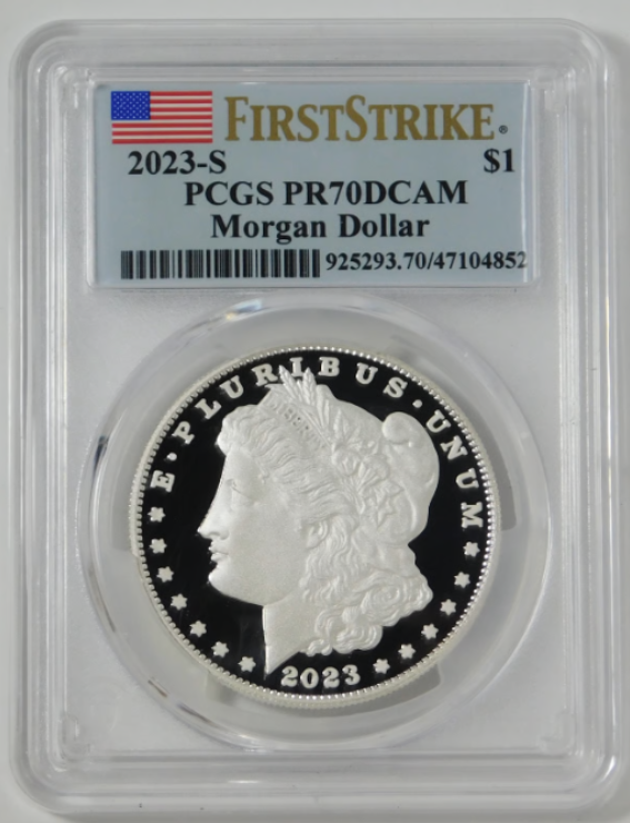 2023 S Morgan Silver Dollar TOP GRADE! PCGS Gem Proof 70 DCAM