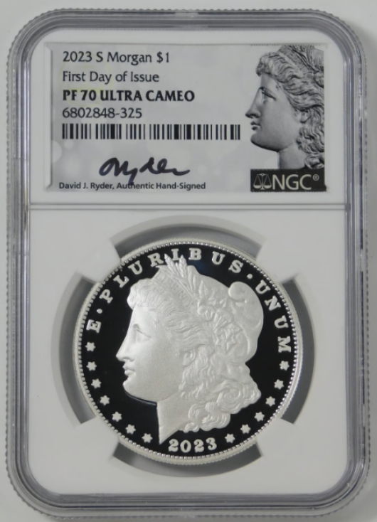 2023 S Morgan Silver Dollar TOP GRADE! NGC Gem Proof 70 Ultra Cameo