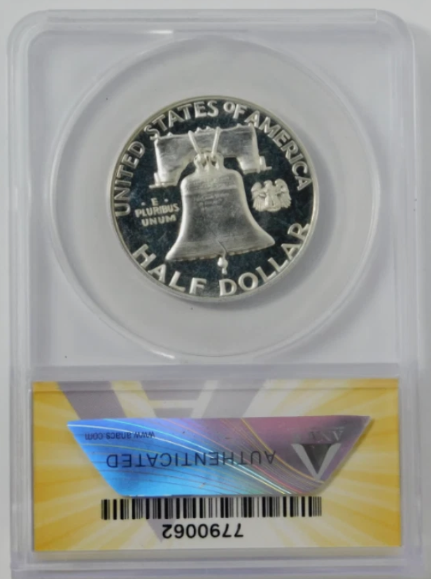 1956 Silver Franklin Half Dollar ANACS Gem Proof 67