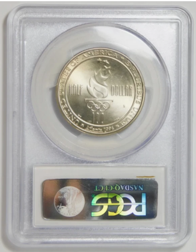 1996 S Commemorative Soccer Olympic Half Dollar TOP GRADE! PCGS MS-70