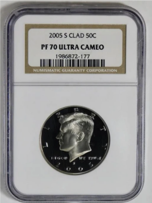 2005-S Kennedy Half Dollar TOP GRADE! Gem Proof-70 UC