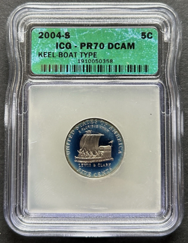 2-2004-S 2-2005-S Jefferson Nickels TOP GRADE! Gem Proof 70DCAM