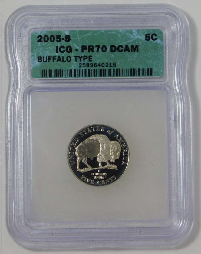 2-2004-S 2-2005-S Jefferson Nickels TOP GRADE! Gem Proof 70DCAM