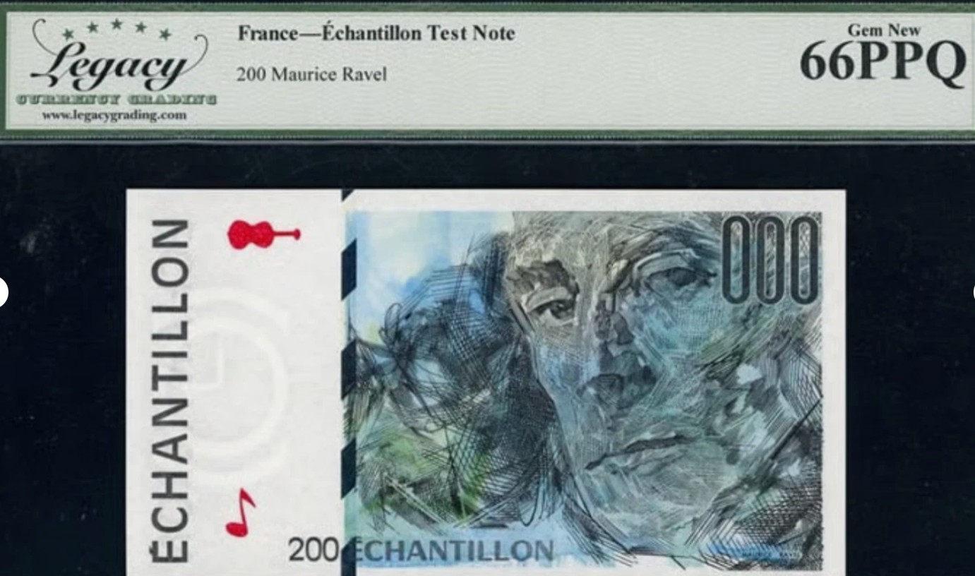 France ND 200 Unit Echantillon "TEST NOTE" Legacy Gem New 66 PPQ