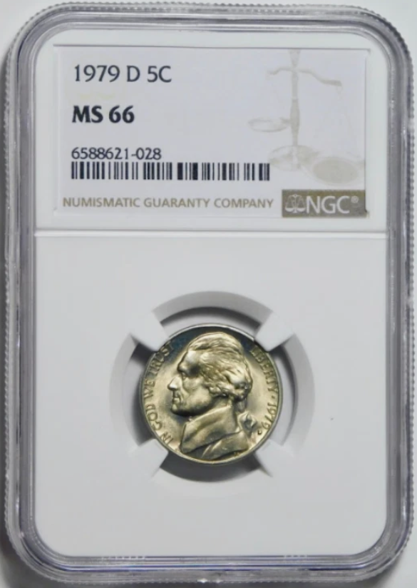 1979-D Jefferson Nickel LOW POP! NGC Mint State 66