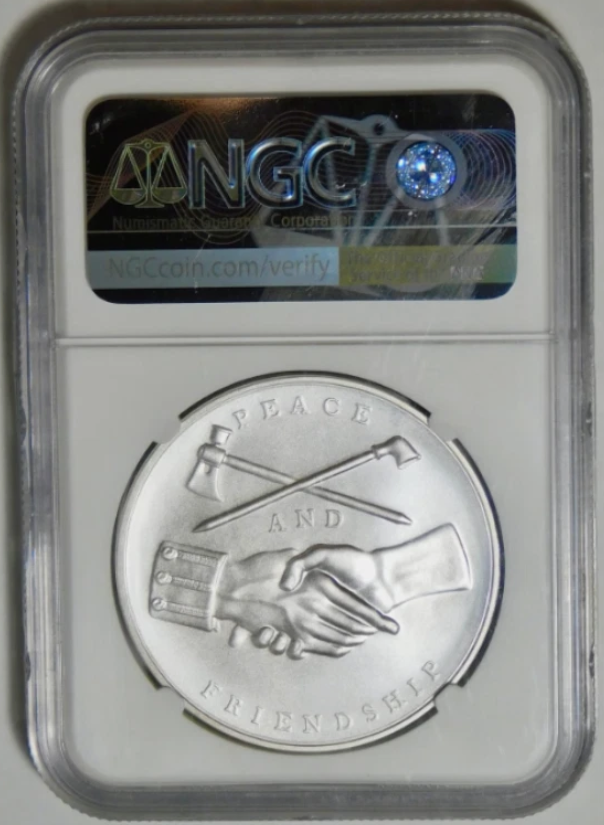 2018 Silver Geo. Washington US Mint Presidential Medal First Day ANA NGC MS70