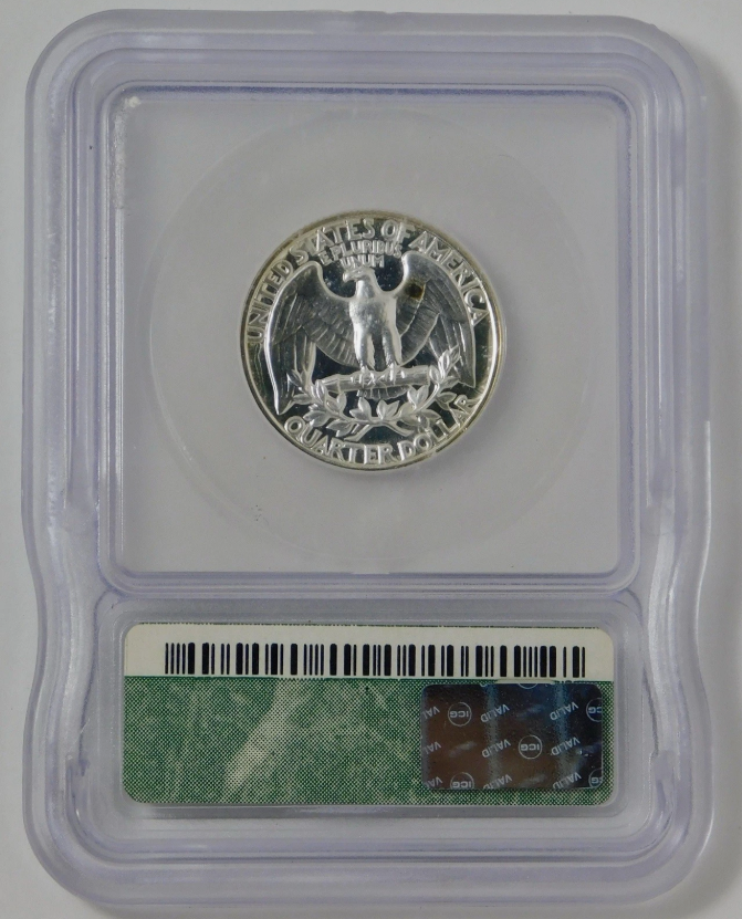 1961 Silver Washington Quarter TOP GRADE! ICG Proof 70