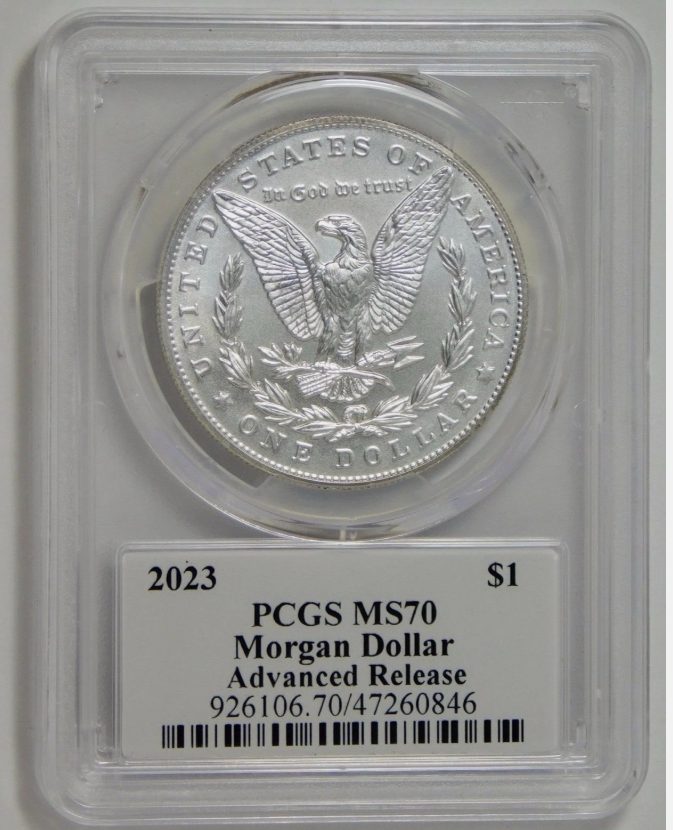 2023 Morgan Silver Dollar "Advanced Release" TOP GRADE! PCGS MS-70