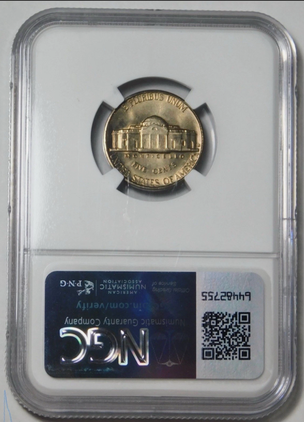 1954 Jefferson Nickel - LOW POP. Mint State 66