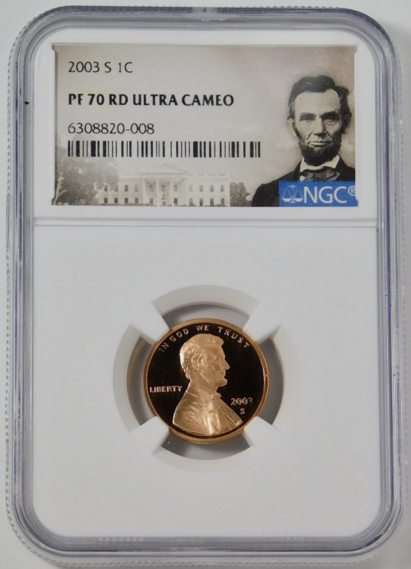 2003-S Lincoln Cent NGC Proof-70 RD Ultra Cameo Lincoln Label