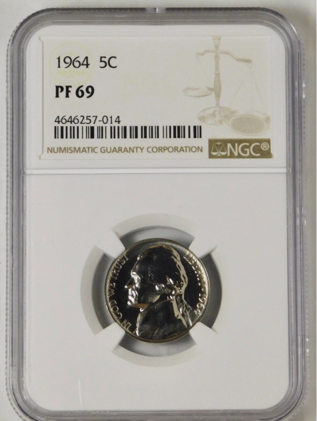 1964 Jefferson Nickel HIGH GRADE NGC GEM PROOF 69
