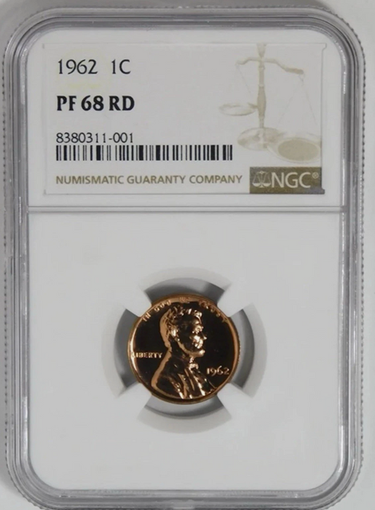 1962 Lincoln Cent. HIGH GRADE! NGC Gem Proof 68RD