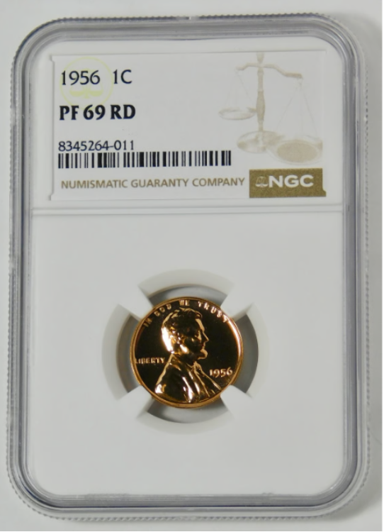 1956 Lincoln Wheat Cent BIG GRADE! NGC Proof-69 RD