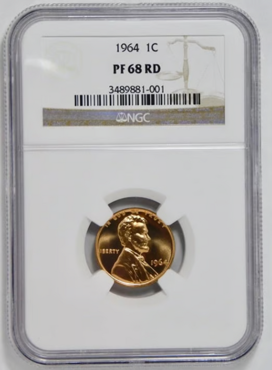 1964 Lincoln Cent. HIGH GRADE! NGC GEM PROOF 68