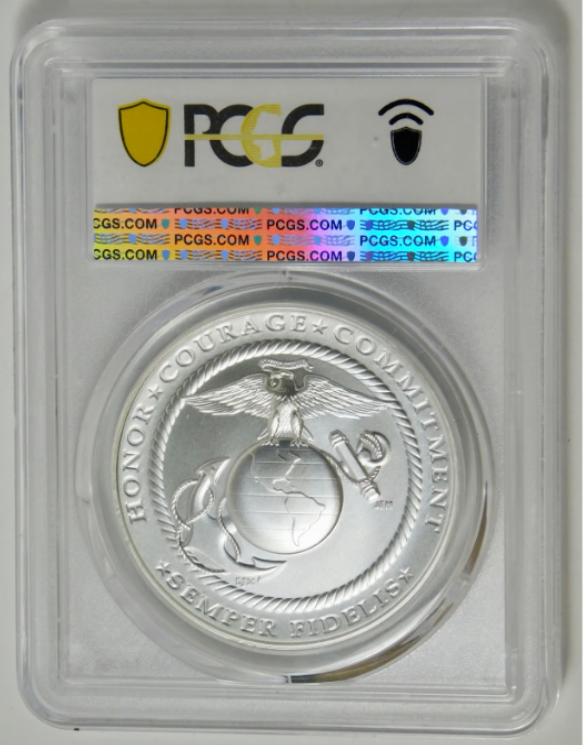 2023 U.S. Marine Corp Silver Medal. PCGS Mint State 69
