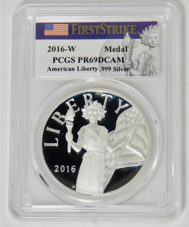 2016-S & 2016-W American Liberty Silver Medal Set PCGS Proof 69DCAM