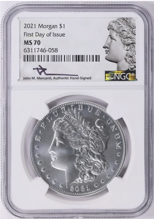 2021 Morgan Silver Dollar TOP GRADE! NGC MS-70
