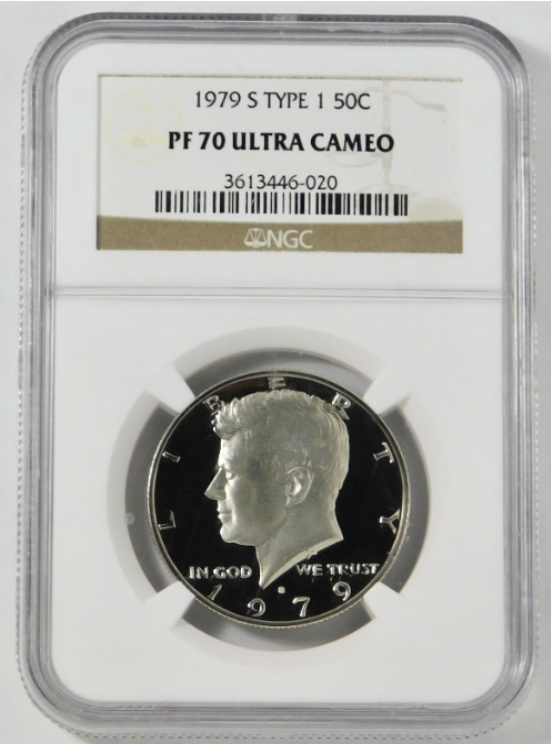 1979-S Kennedy Half Dollar Type 1 “GEM PROOF" 70DCAM