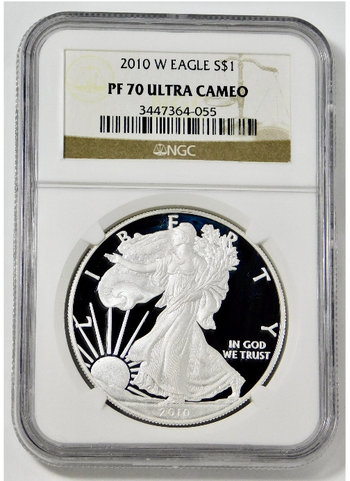 2010-W American Silver Eagle Top Grade! NGC PF70 Ultra Cameo