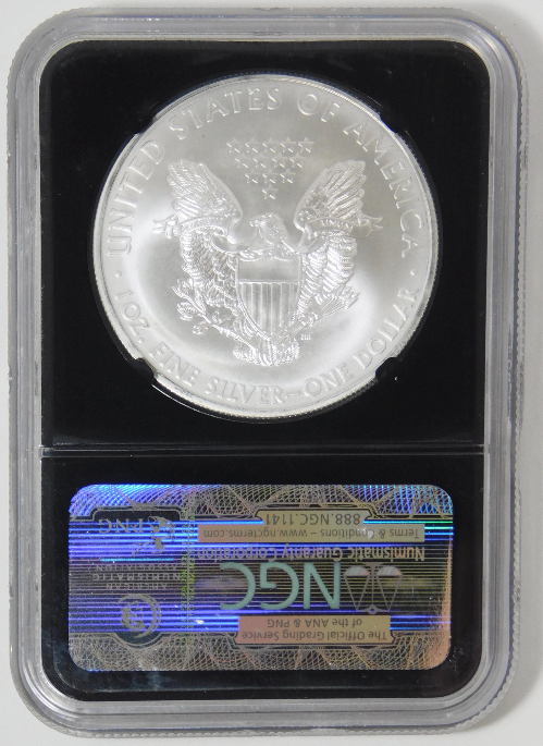 2012-(S) American Silver Eagle Top Grade! NGC MS70 - Black Retro Holder!