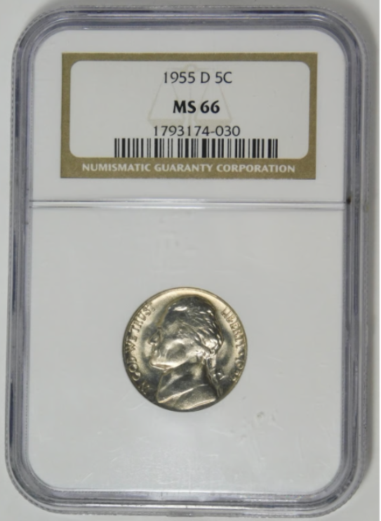 1955-D Jefferson Nickel LOW POP! NGC MS-66