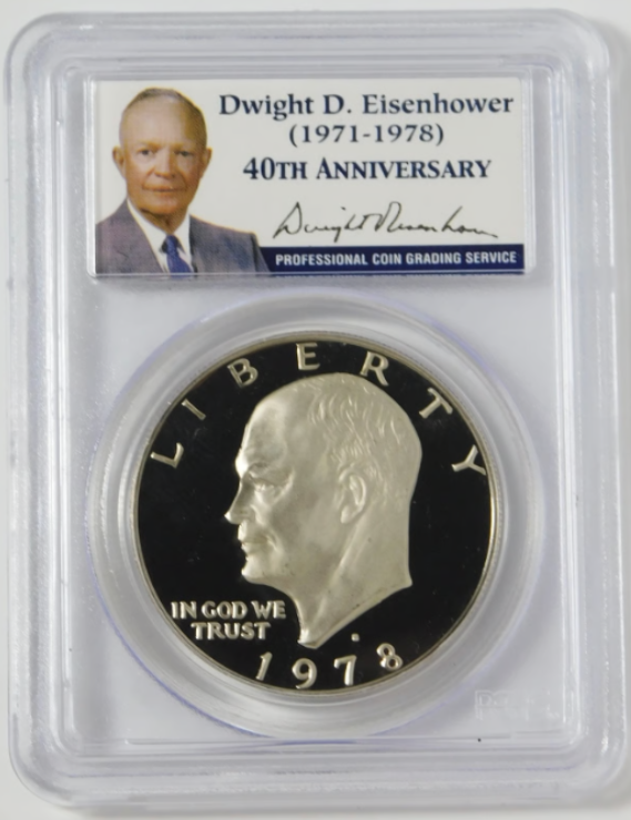 1978-S Eisenhower Dollar "40th. Anniversary" PCGS Proof 69 DCAM