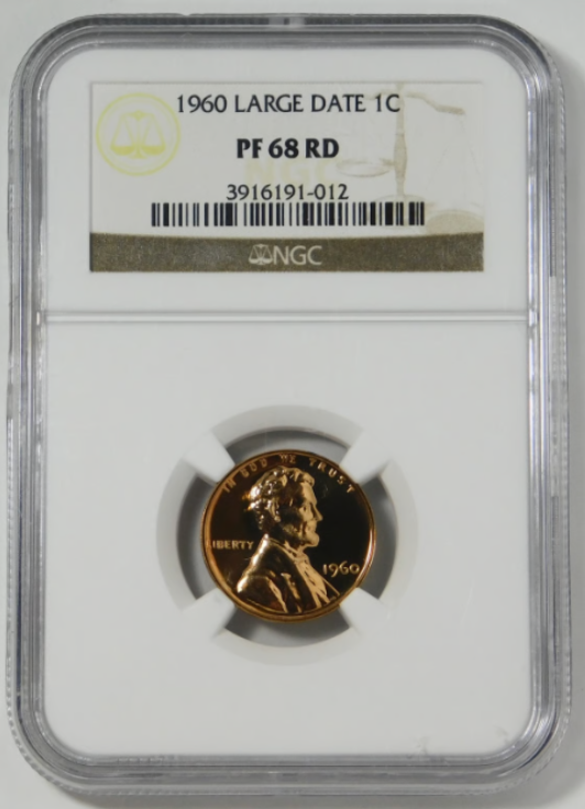 1960 Lincoln Cent "SMALL DATE" NGC Gem Proof 68 RD