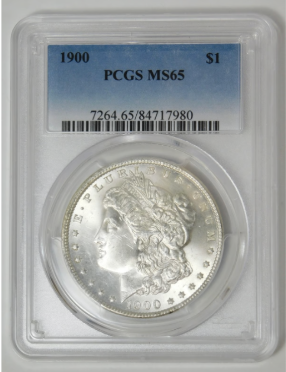 1900 Morgan Silver Dollar High Grade! PCGS MS-65