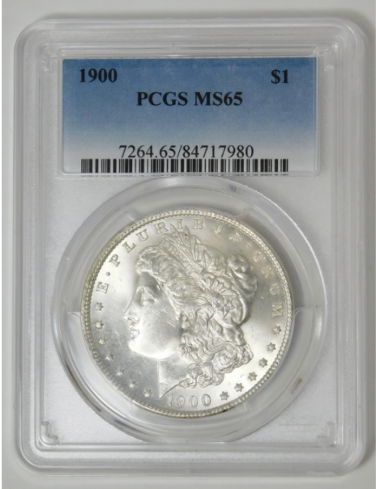 1900 Morgan Silver Dollar High Grade! PCGS MS-65