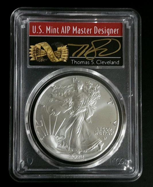 2022 American Silver Eagle TOP GRADE! FDOI Mint State 70