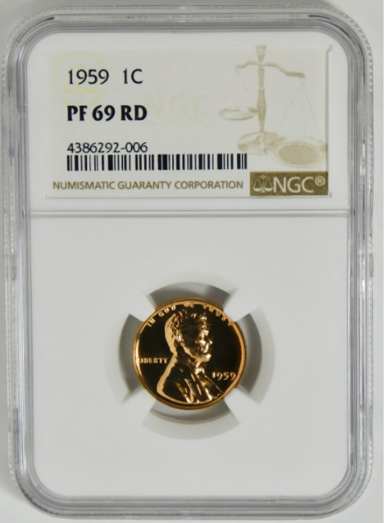 1959 Lincoln Cent. HIGH GRADE!! NGC Gem Proof 69 RD