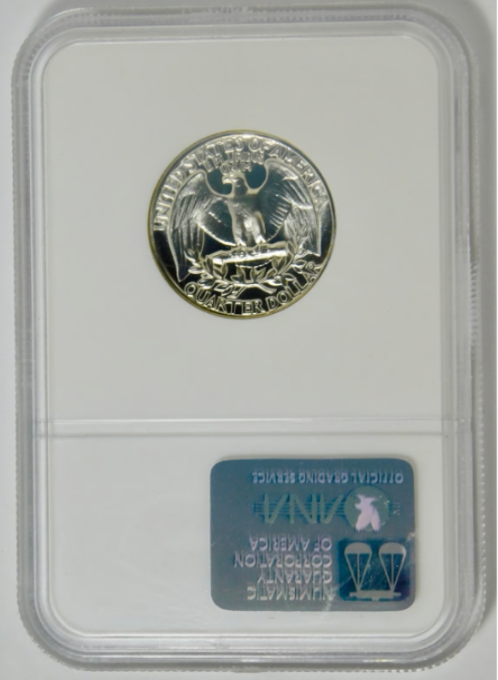 1964 Silver Washington Quarter HIGH GRADE! Gem Proof 69"