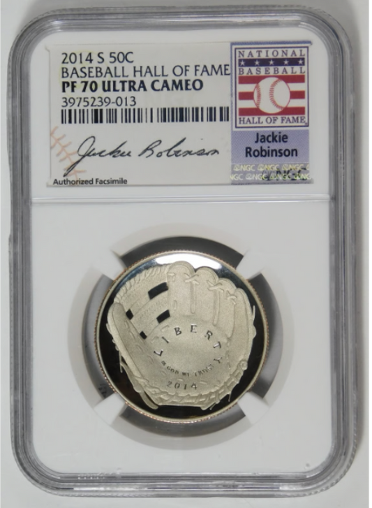 2014 P Baseball Hall of Fame Half Dollar TOP GRADE! NGC PF-70 UC